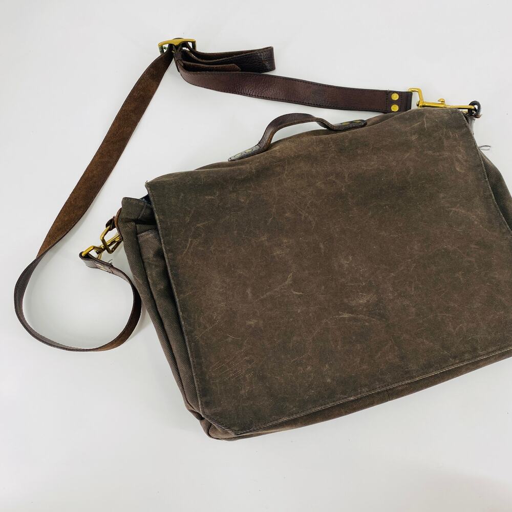 Ernest Alexander Waxed Walker Messenger Bag